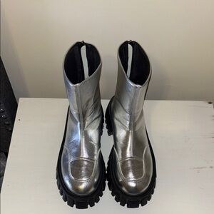 Silver Women's Boots